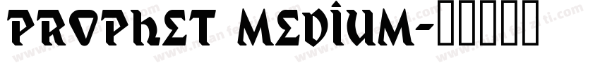 prophet medium字体转换